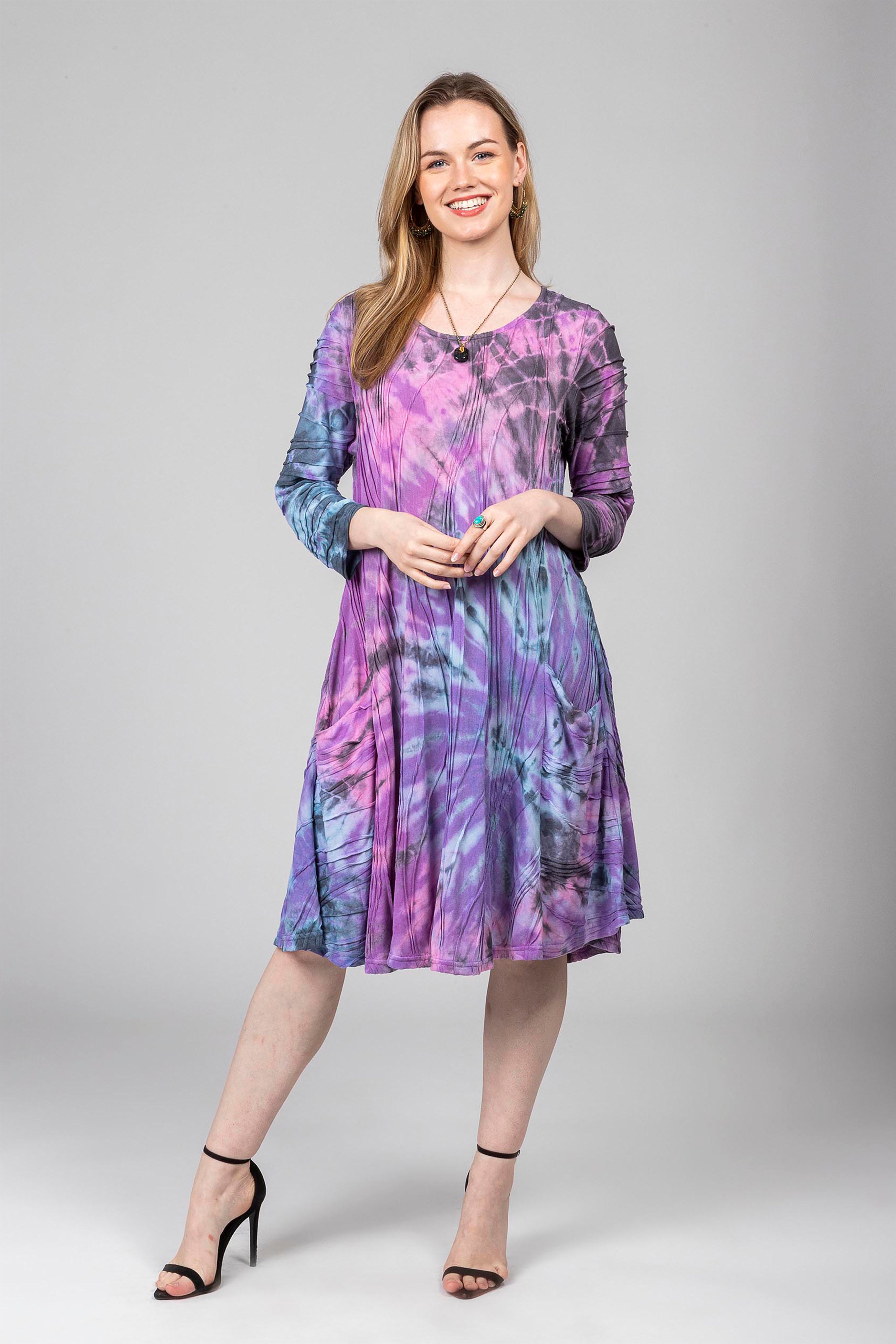 Tie-Dye Stitched Dress