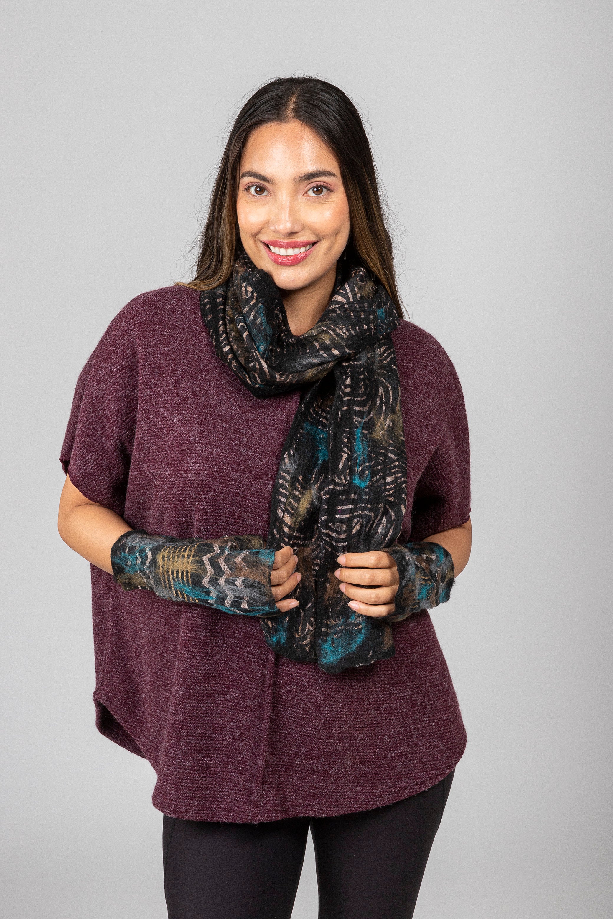 Merino Wool Felted Scarf