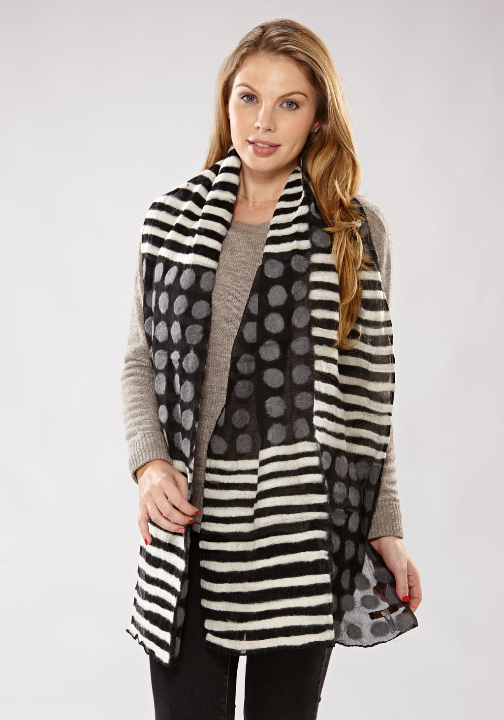 Felted Dots and Stripes