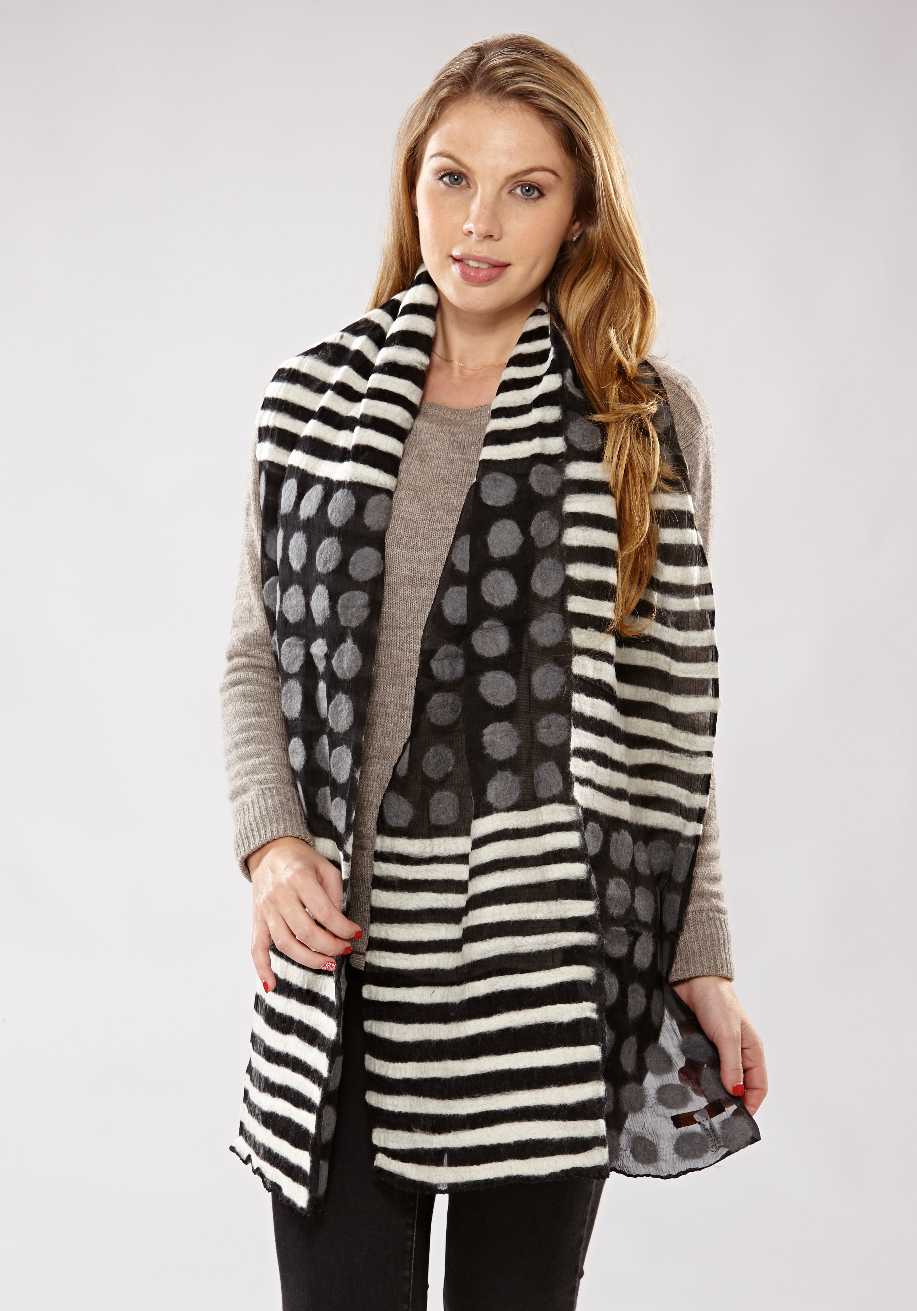 Felted Dots and Stripes