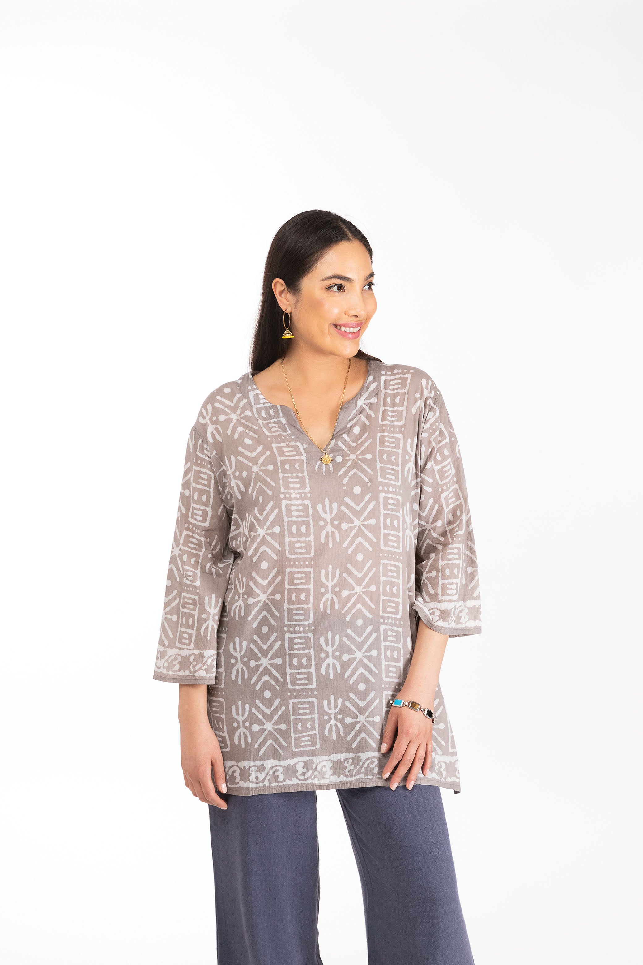 Indigo Cotton Top.